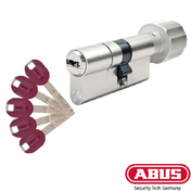 Цилиндр дверной ABUS (Германия) Bravus 3500 MX Magnet, 5 ключей 90 мм (Т30х60) (30x60Т) Ключ-Тумблер, Ni