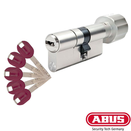 Цилиндр дверной ABUS (Германия) Bravus 3500 MX Magnet, 5 ключей 70 мм (Т30х40) (30х40Т) Ключ-Тумблер, Ni