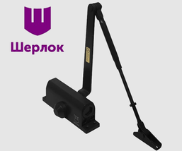 Доводчик дверной ШЕРЛОК |B5W Black (чёрн) 85-120 кг|-35С°...+55С°