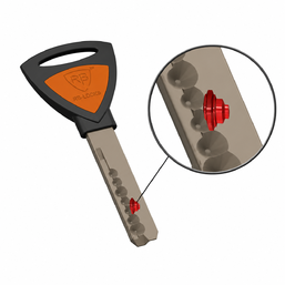 RB-LOCKS |Цилиндр D7R |62 мм (31х31 мм) Никель | Ключ-Ключ