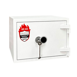 Seif pentru casa și birou GRIFFON FRS.32.K WHITE (338x465x478 mm) Antifoc Antiefracție