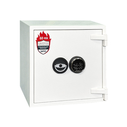 Seif pentru casa și birou GRIFFON FRS.45.E WHITE (460x465x478 mm) Antifoc 