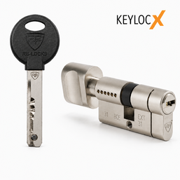 Цилиндр KEYLOCX RB-LOCKS 100 мм (T40х60 мм) Никель   Ключ-Тумблер