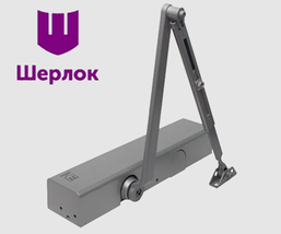 Доводчик дверной ШЕРЛОК F8300 Silver (серебро) 15-150 кг -35С°...+55С°