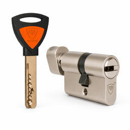 Цилиндр D7R RB-LOCKS 76 мм (T31х45Т мм) Никель Ключ-Тумблер